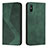 Funda de Cuero Cartera con Soporte Carcasa H03X para Xiaomi Redmi 9i Verde