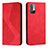 Funda de Cuero Cartera con Soporte Carcasa H03X para Xiaomi Redmi Note 10 5G Rojo