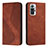 Funda de Cuero Cartera con Soporte Carcasa H03X para Xiaomi Redmi Note 10 Pro 4G Marron