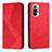 Funda de Cuero Cartera con Soporte Carcasa H03X para Xiaomi Redmi Note 10 Pro 4G Rojo