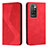 Funda de Cuero Cartera con Soporte Carcasa H03X para Xiaomi Redmi Note 11 4G (2021) Rojo
