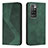 Funda de Cuero Cartera con Soporte Carcasa H03X para Xiaomi Redmi Note 11 4G (2021) Verde