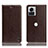 Funda de Cuero Cartera con Soporte Carcasa H04P para Motorola Moto Edge 30 Ultra 5G Marron