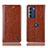 Funda de Cuero Cartera con Soporte Carcasa H04P para Motorola Moto Edge S30 5G Marron Claro