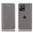 Funda de Cuero Cartera con Soporte Carcasa H04P para Motorola Moto Edge S30 Pro 5G Gris