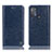 Funda de Cuero Cartera con Soporte Carcasa H04P para Motorola Moto G50 Azul