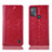 Funda de Cuero Cartera con Soporte Carcasa H04P para Motorola Moto G50 Rojo