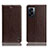 Funda de Cuero Cartera con Soporte Carcasa H04P para OnePlus Nord N300 5G Marron