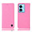 Funda de Cuero Cartera con Soporte Carcasa H04P para Oppo A18 Rosa