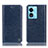 Funda de Cuero Cartera con Soporte Carcasa H04P para Oppo A38 Azul