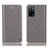 Funda de Cuero Cartera con Soporte Carcasa H04P para Oppo A53s 5G Gris