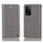 Funda de Cuero Cartera con Soporte Carcasa H04P para Oppo A93s 5G Gris