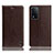 Funda de Cuero Cartera con Soporte Carcasa H04P para Oppo A93s 5G Marron