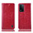 Funda de Cuero Cartera con Soporte Carcasa H04P para Oppo A93s 5G Rojo