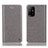 Funda de Cuero Cartera con Soporte Carcasa H04P para Oppo A94 5G Gris