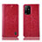 Funda de Cuero Cartera con Soporte Carcasa H04P para Oppo A95 5G Rojo