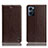 Funda de Cuero Cartera con Soporte Carcasa H04P para Oppo Find X5 Lite 5G Marron