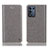 Funda de Cuero Cartera con Soporte Carcasa H04P para Realme Q3t 5G Gris