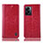 Funda de Cuero Cartera con Soporte Carcasa H04P para Realme V23 5G Rojo