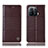 Funda de Cuero Cartera con Soporte Carcasa H04P para Xiaomi Mi 11 Pro 5G Marron