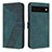 Funda de Cuero Cartera con Soporte Carcasa H04X para Google Pixel 6 5G Verde