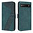 Funda de Cuero Cartera con Soporte Carcasa H04X para Google Pixel 6a 5G Verde