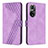 Funda de Cuero Cartera con Soporte Carcasa H04X para Huawei Honor 50 5G Morado