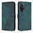 Funda de Cuero Cartera con Soporte Carcasa H04X para Huawei Honor 50 SE 5G Verde