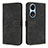 Funda de Cuero Cartera con Soporte Carcasa H04X para Huawei Honor X5 Plus Negro