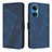 Funda de Cuero Cartera con Soporte Carcasa H04X para Huawei Honor X7 Azul