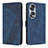 Funda de Cuero Cartera con Soporte Carcasa H04X para Huawei Honor X7b Azul