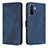 Funda de Cuero Cartera con Soporte Carcasa H04X para Huawei Nova Y70 Azul