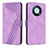 Funda de Cuero Cartera con Soporte Carcasa H04X para Huawei Nova Y90 Morado