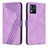 Funda de Cuero Cartera con Soporte Carcasa H04X para Motorola Moto E13 Morado