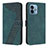 Funda de Cuero Cartera con Soporte Carcasa H04X para Motorola Moto G 5G (2023) Verde