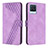 Funda de Cuero Cartera con Soporte Carcasa H04X para Realme 8 4G Morado