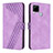 Funda de Cuero Cartera con Soporte Carcasa H04X para Realme C25 Morado