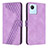 Funda de Cuero Cartera con Soporte Carcasa H04X para Realme C30 Morado