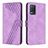 Funda de Cuero Cartera con Soporte Carcasa H04X para Realme Narzo 30 5G Morado