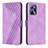 Funda de Cuero Cartera con Soporte Carcasa H04X para Realme Narzo 50A Prime Morado