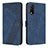 Funda de Cuero Cartera con Soporte Carcasa H04X para Vivo Y12G Azul