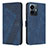 Funda de Cuero Cartera con Soporte Carcasa H04X para Vivo Y77e 5G Azul