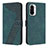 Funda de Cuero Cartera con Soporte Carcasa H04X para Xiaomi Mi 11i 5G Verde