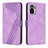 Funda de Cuero Cartera con Soporte Carcasa H04X para Xiaomi Poco M5S Morado