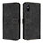 Funda de Cuero Cartera con Soporte Carcasa H04X para Xiaomi Redmi 9i Negro