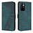 Funda de Cuero Cartera con Soporte Carcasa H04X para Xiaomi Redmi Note 11 5G Verde