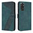 Funda de Cuero Cartera con Soporte Carcasa H04X para Xiaomi Redmi Note 11S 4G Verde