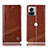 Funda de Cuero Cartera con Soporte Carcasa H05P para Motorola Moto Edge 30 Ultra 5G Marron Claro