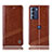 Funda de Cuero Cartera con Soporte Carcasa H05P para Motorola Moto G200 5G Marron Claro