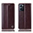 Funda de Cuero Cartera con Soporte Carcasa H05P para OnePlus Nord CE 2 5G Marron